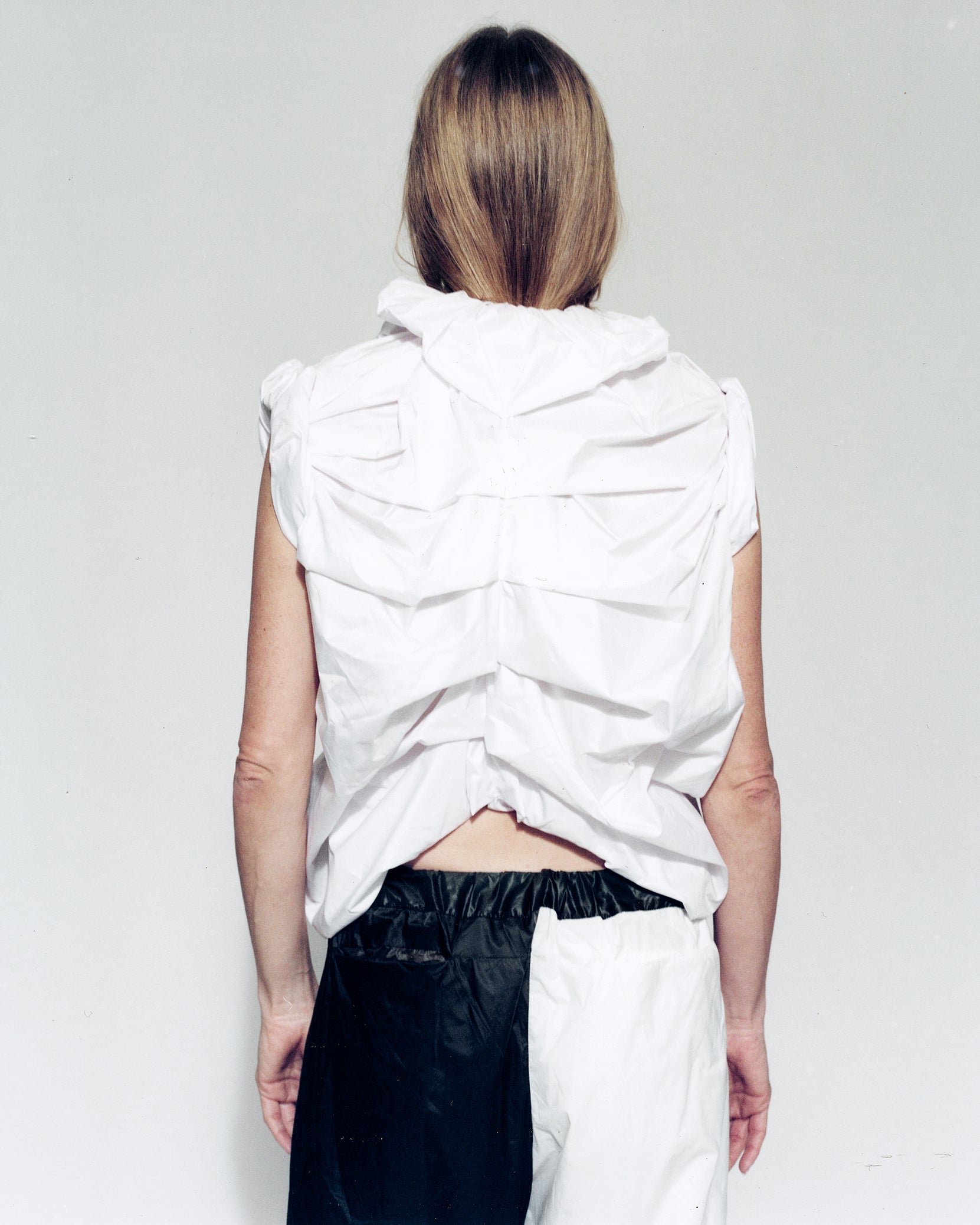Nylon shirt, white